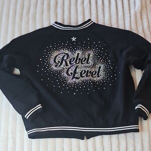 Rebel Level Black Jacket with Star Accents